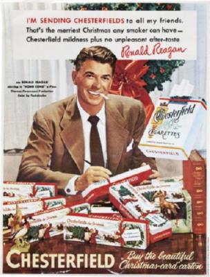 Ronald Reagan Chesterfield Christmas Ad Poster Oversize On Sale United States