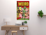 Alien Love Stories Poster 11in x 17in Poster Pulp Novel Style Art