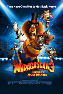 Madagascar 3 Europe's Most Wanted Movie Poster - 24"x36" The Poster Depot