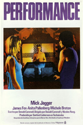 Performance Spa Movie Poster 11"x17" Mick Jagger