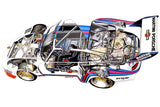 porsche 935 cutaway Poster 16x24 
