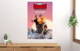 Robot Chicken animated poster with chaotic satirical tones