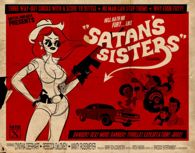 Satan's Sisters Movie Poster 11x14 | theposterdepoz.shop The Poster Depot