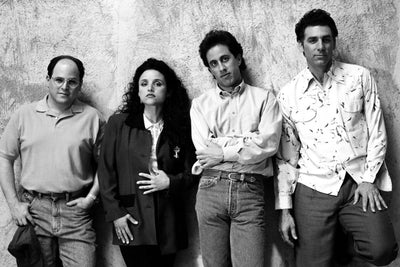 Seinfeld Cast Black And White Poster On Sale United States