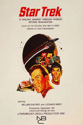 Star Trek TOS Poster Metal Poster Print Metal Print The Poster Depot