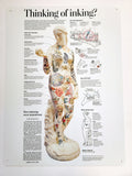 Getting a Tattoo Poster Metal Print Wall Art Thinking of Inking PSA
