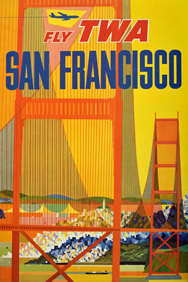 TWA San Francisco Poster 16"x24" The Poster Depot