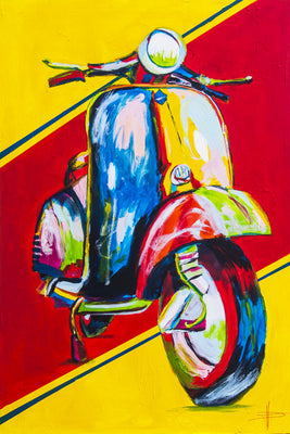 Vespa Art Poster (24"x36") The Poster Depot