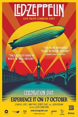 Led Zeppelin Celebration Day poster 27"x40" 27x40 Oversize The Poster Depot
