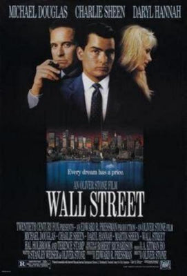 Wall Street movie poster Metal Print 8in x 12in