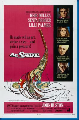 De Sade poster 24x36 The Poster Depot