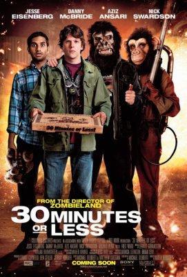 30 Minutes Or Less movie poster Metal Print 8in x 12in