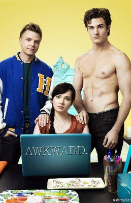 Awkward poster tin Metal Print Wall Art