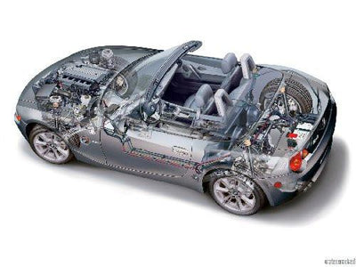 Bmw Z4 Cutaway Metal Poster Print 8in x 12in 12"x16" The Poster Depot