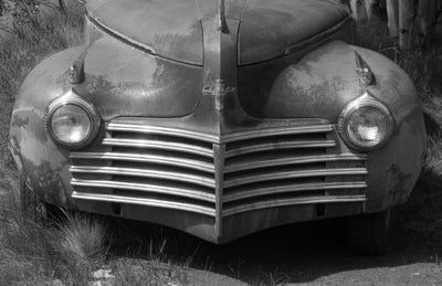 Chrysler 50's Car, Automobile Rust in Peace 11in x 17in Poster Print