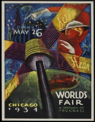 Chicago Worlds Fair 11x17 poster #01 1934 Repro 11x17 poster Large for sale cheap United States USA