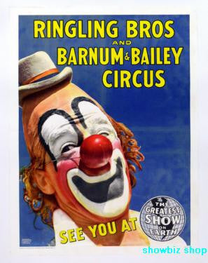 Circus Clown Art Poster #02 11x17 poster Ringling Bros The Poster Depot