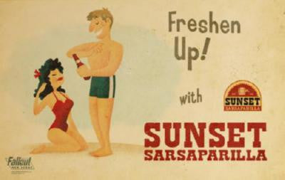 Fallout New Vegas Sunset Sarsaparilla poster #02 poster 11x17 Large The Poster Depot
