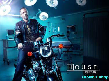 House Tv Poster #01 11x17 poster Hugh Laurie Motocycle, Hospital Room The Poster Depot