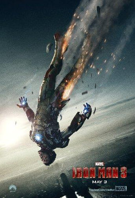 Ironman 3 Mini movie poster Metal Print 8in x 12in