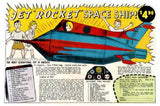Jet Rocket Spaceship Magazine Ad poster tin Metal Print Wall Art