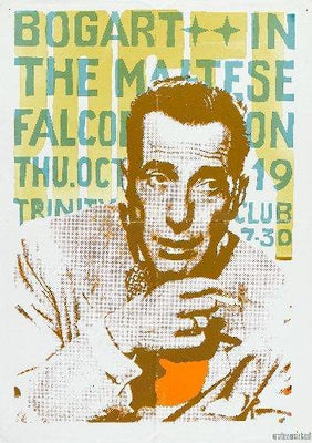 Maltese Falcon Mini movie poster Metal Print 8in x 12in
