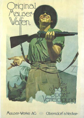 Mauser Rifle  poster tin Metal Print Wall Art