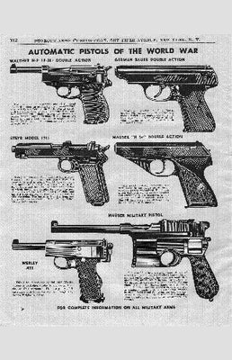 War Pistols Ad 1948 11inx17in Mini Art Poster The Poster Depot