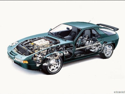 Porsche 928 Cutaway poster 11X17 The Poster Depot