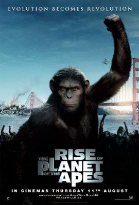 Rise Of The Planet Of The Apes Metal Movie Poster 8in x 12in