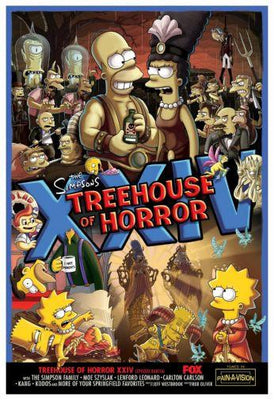 Simpsons Treehouse Of Horror Xxiv Metal Poster Print 8in x 12in 12"x16" The Poster Depot