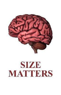 Human Brain Size Matters Art poster tin Metal Print Wall Art