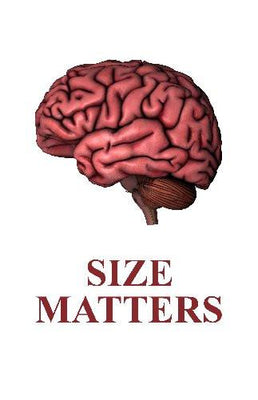 Human Brain Size Matters Art poster tin Metal Print Wall Art
