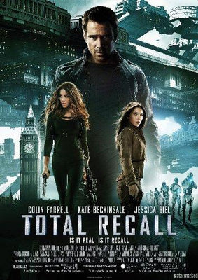 Total Recall Mini Metal Movie Poster 8in x 12in