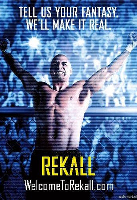 Total Recall Mini Metal Movie Poster 8in x 12in The Poster Depot