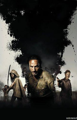 Walking Dead poster tin Metal Print Wall Art
