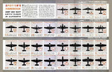Wwii Aircraft Spotter Identification Art Metal Poster Print 8in x 12in 12"x16" The Poster Depot