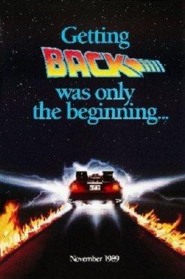 Back To The Future 2 Mini Metal Movie Poster 8in x 12in