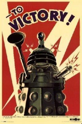 Dalek To Victory poster tin Metal Print Wall Art
