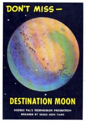 Destination Moon Mini Metal Movie Poster 8in x 12in The Poster Depot