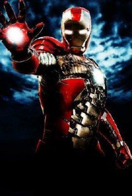 Iron Man Mini movie poster Metal Print 8in x 12in