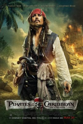 Pirates On Stranger Tides Mini Poster 11x17 Capt. Jack Sparrow