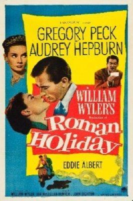 Roman Holiday Mini Metal Movie Poster 8in x 12in