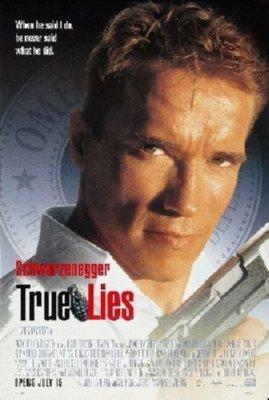 True Lies Mini movie poster Metal Print 8in x 12in