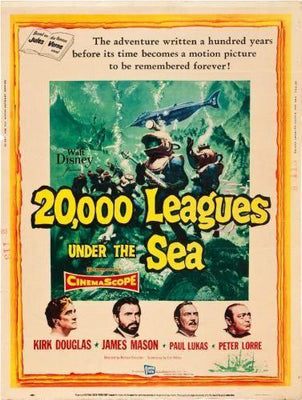 20000 Leagues Under The Sea Movie Poster Metal Poster Choose Style The Poster Depot