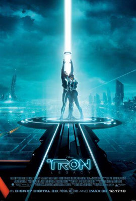 Tron Legacy Metal Movie Poster 8in x 12in