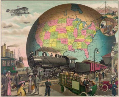 20Th Century Transport Metal Print 8in x 12in