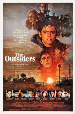 Outsiders The movie poster Metal Print 8in x 12in