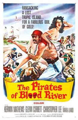 Pirates Of Blood River Metal Movie Poster 8in x 12in