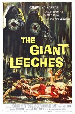 Attack Of The Giant Leeches movie poster Metal Print 8in x 12in